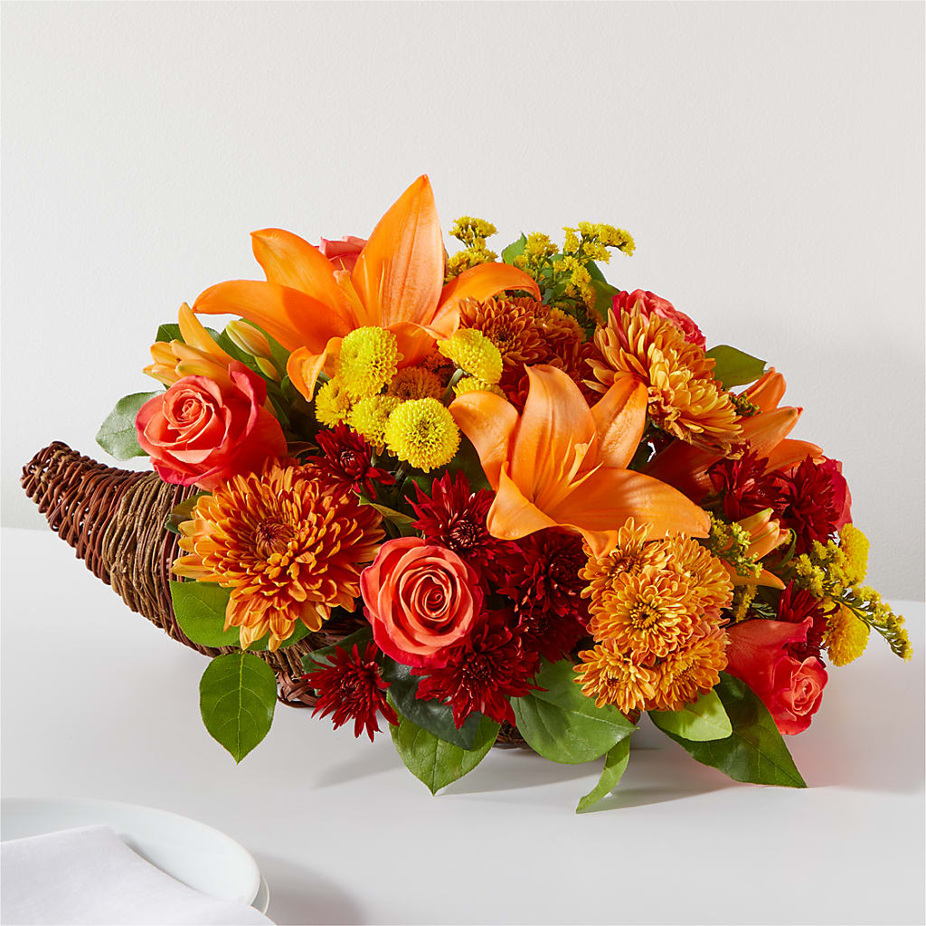 Bouquet of Blessings Cornucopia –  Mongis Luxe Creations Llc, Old Bridge NJ