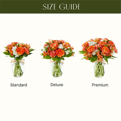Apricot Glow Bouquet –  Mongis Luxe Creations Llc, Old Bridge NJ