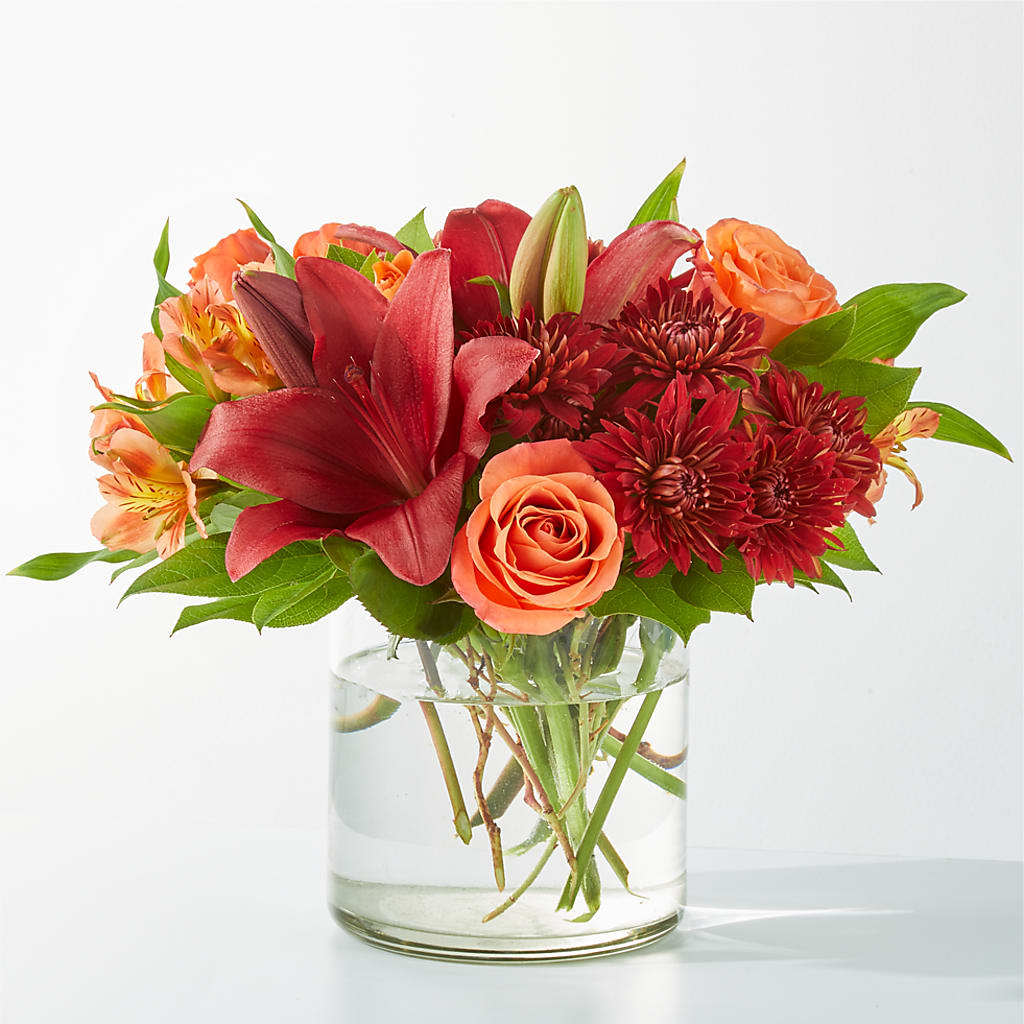Crimson Leaves Bouquet –  Mongis Luxe Creations Llc, Old Bridge NJ