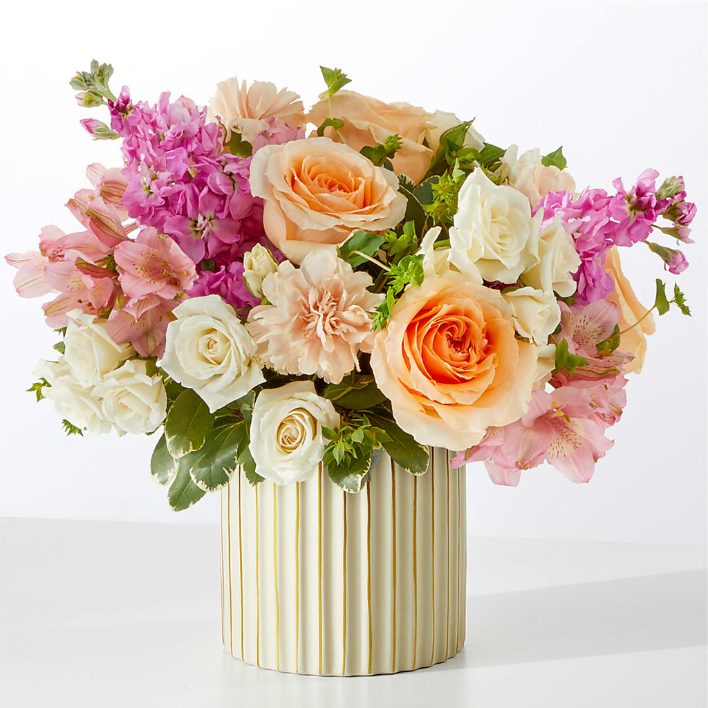 Paradise Bouquet with Ivory Vase –  Mongis Luxe Creations Llc, Old Bridge NJ