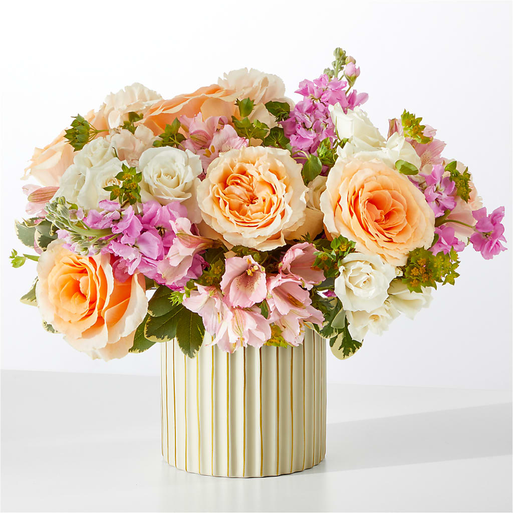 Paradise Bouquet with Ivory Vase –  Mongis Luxe Creations Llc, Old Bridge NJ