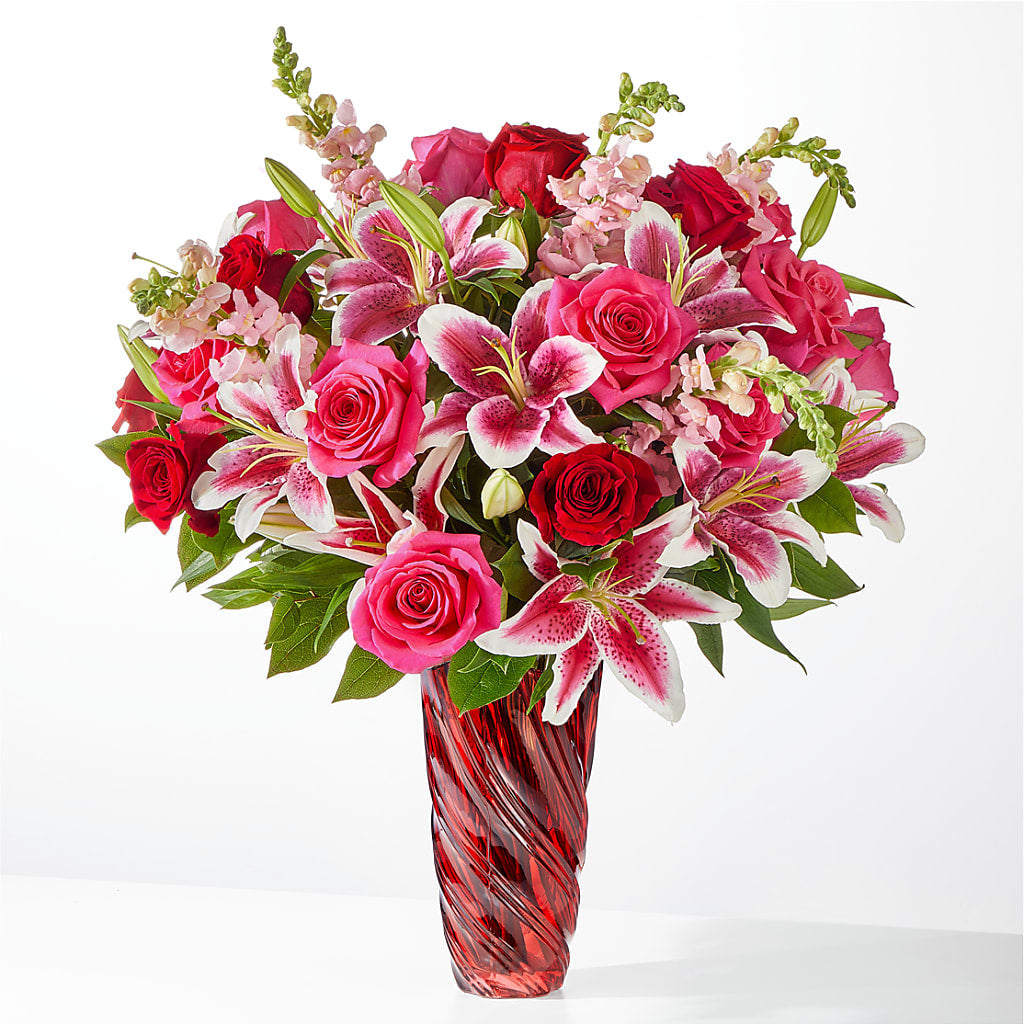 Always You Bouquet with Luxe Swirl Vase –  Mongis Luxe Creations Llc, Old Bridge NJ