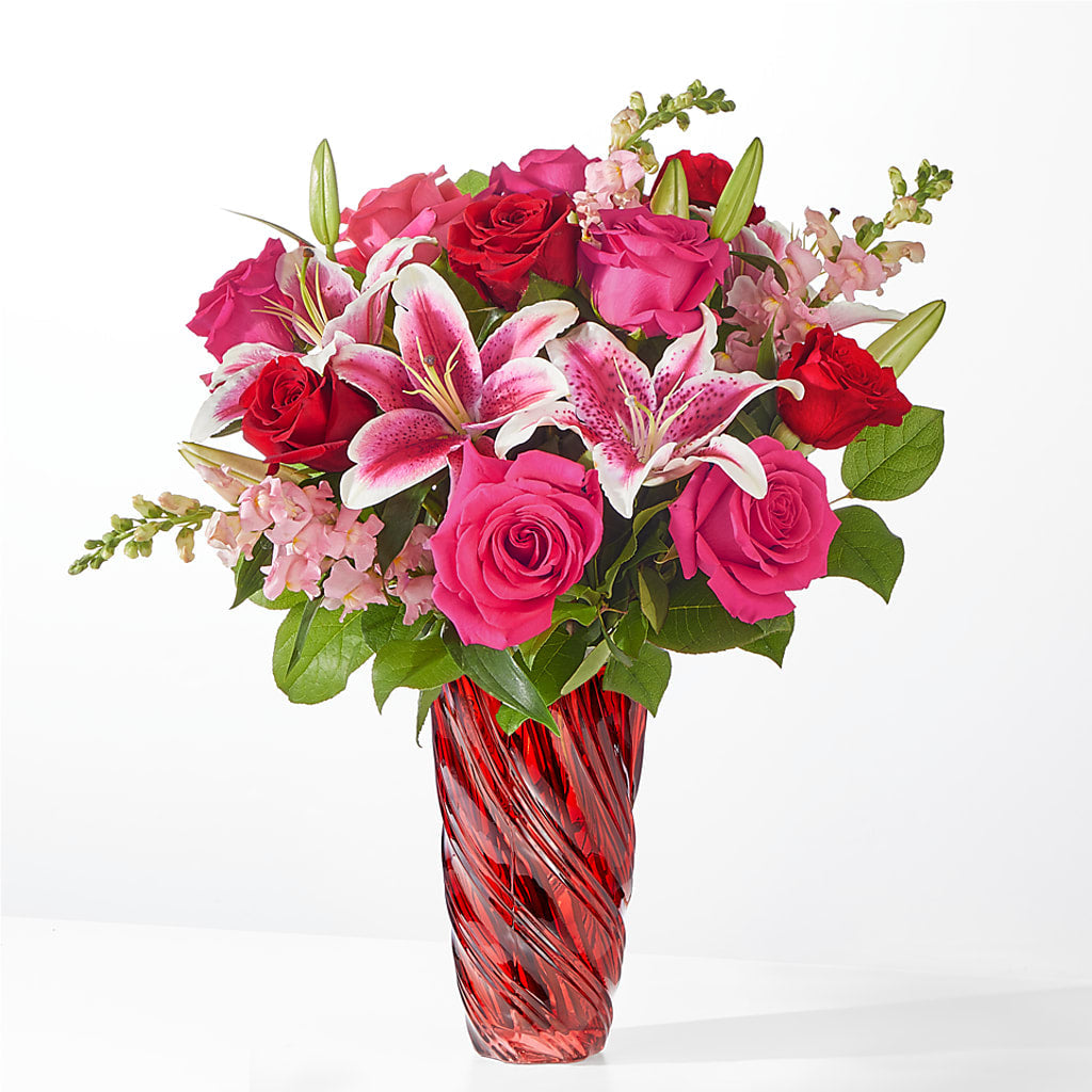 Always You Bouquet with Luxe Swirl Vase –  Mongis Luxe Creations Llc, Old Bridge NJ
