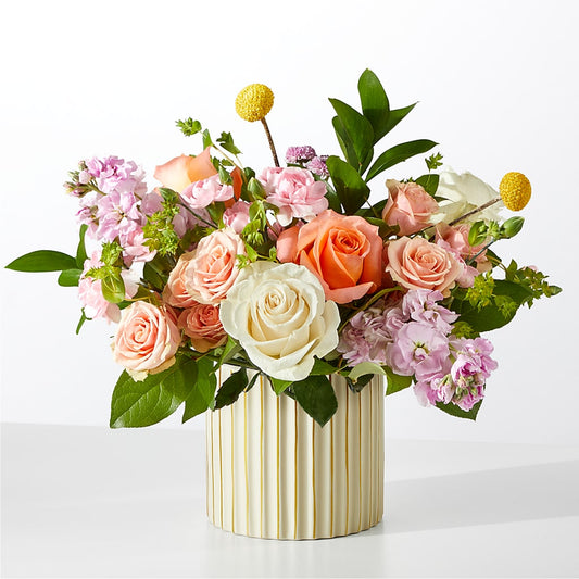 French Market Bouquet with Ivory Vase –  Mongis Luxe Creations Llc, Old Bridge NJ
