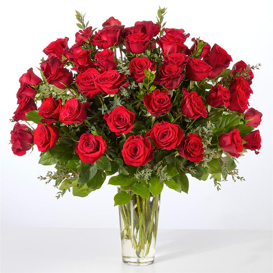 Forever Yours Fifty Stem Red Rose Bouquet –  Mongis Luxe Creations Llc, Old Bridge NJ