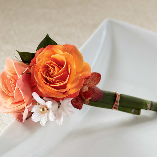 Sunset Dream Boutonniere –  Mongis Luxe Creations Llc, Old Bridge NJ