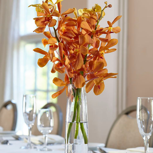 Orange Mokara Bud Vase –  Mongis Luxe Creations Llc, Old Bridge NJ