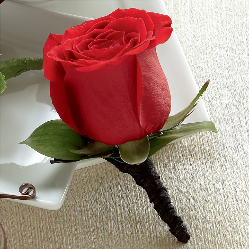 Red Rose Boutonniere –  Mongis Luxe Creations Llc, Old Bridge NJ