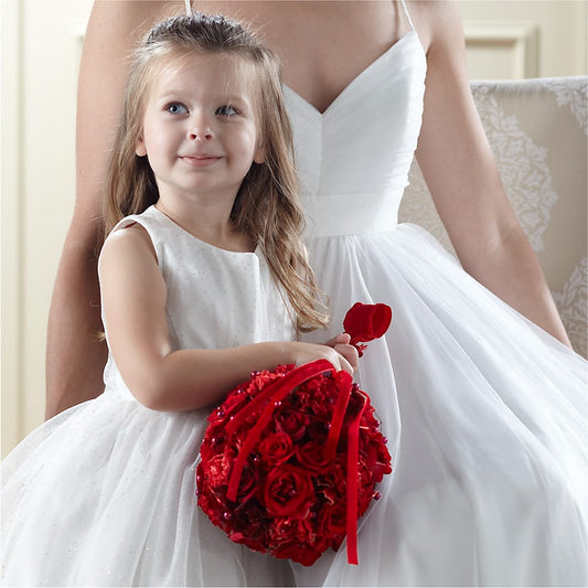 Pure at Heart Flower Girl Arrangement –  Mongis Luxe Creations Llc, Old Bridge NJ