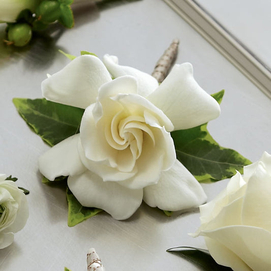Gardenia Boutonniere –  Mongis Luxe Creations Llc, Old Bridge NJ