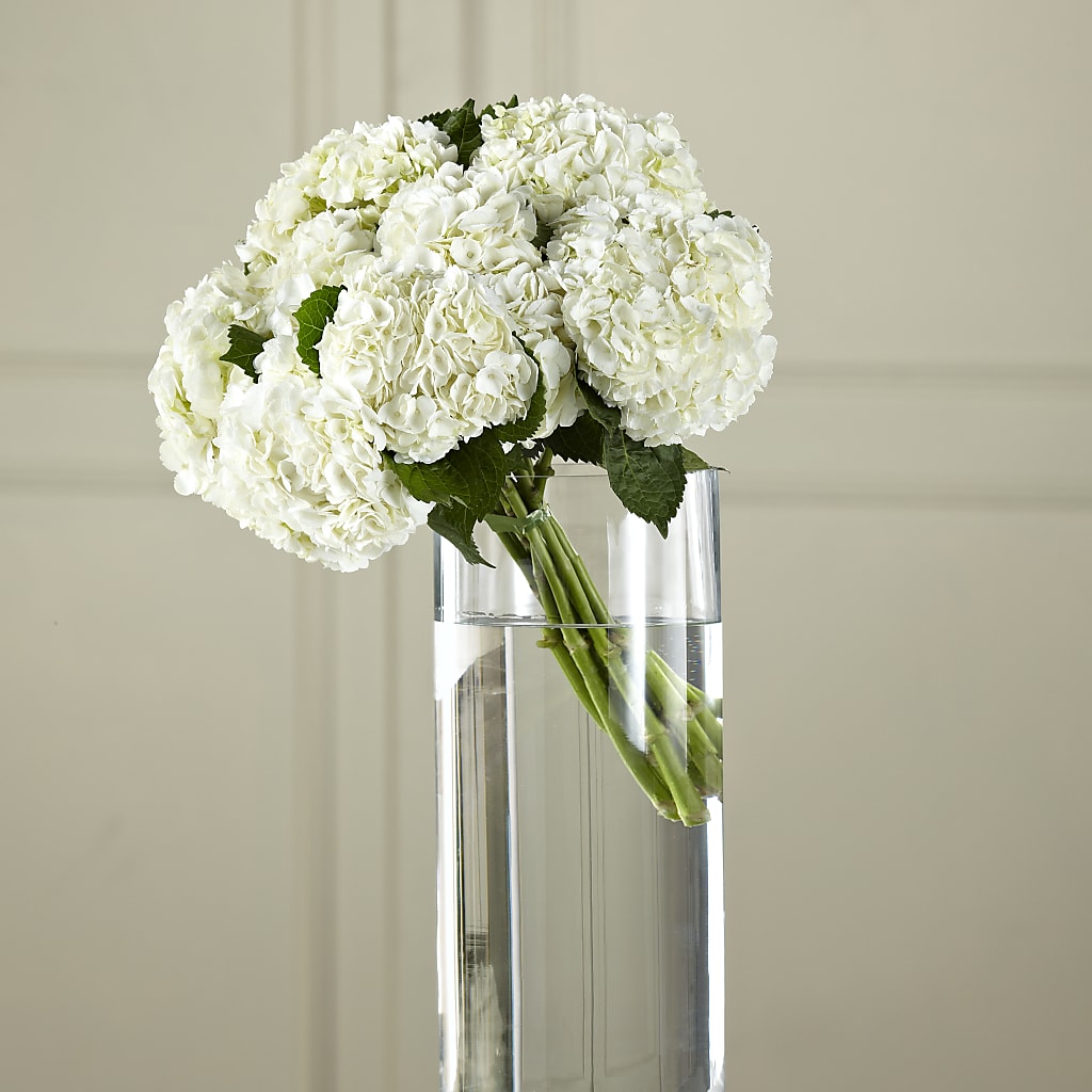White Hydrangea Hand-Tied Bouquet –  Mongis Luxe Creations Llc, Old Bridge NJ